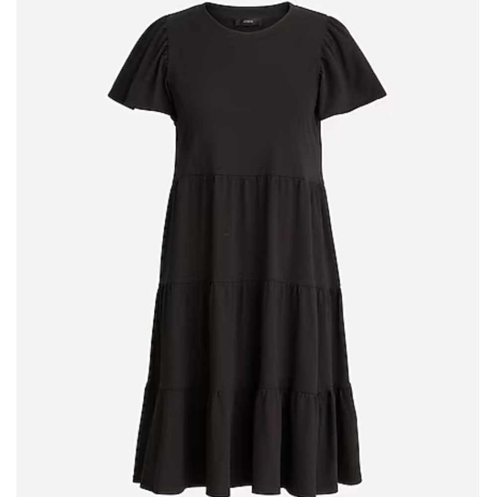 J. Crew - Knit broken-in jersey tiered mini dress - Medium